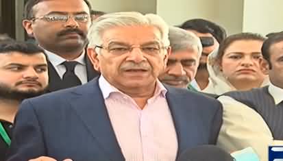 We all are waiting for the judgement of Supreme Court - Khawaja Asif's media talk