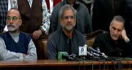 We are all responsible for Pakistan's today's situation - Shahid Khaqan Abbasi's press conference