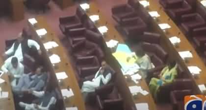 What MNAs are doing during break in National Assembly? Journalist reports from top floor of NA