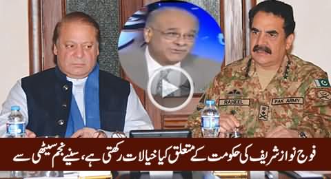 What Army Leadership Thinks About Nawaz Sharif Govt - Najam Sethi Telling in Detail