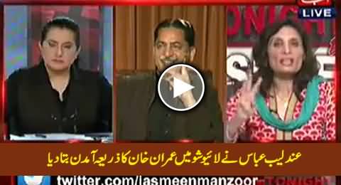 What Is Imran Khan's Source of Income - Andleeb Abbas Telling in Live Show