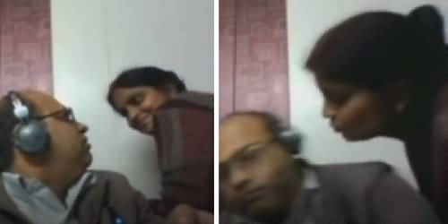 LOL - Wife Tries To Kiss Her Professor Husband During Online Class, See Professor's Reaction