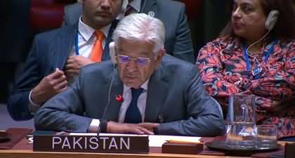 Who was the woman sitting behind Khawaja Asif in the Security Council? FO issues clarification on Defense Minister's statement