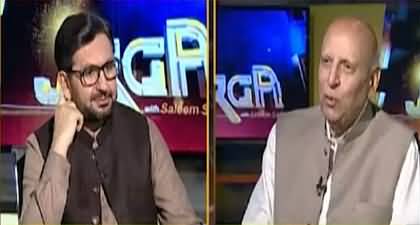 Why did you decide to join PMLQ which is already divided? Saleem Safi asks Ch Sarwar