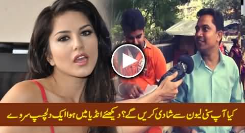 Would You Marry Sunny Leone, Watch Hillarious Survey Conducted in India