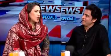 You are intellectually 7th grader - Mehar Bukhari says to Irshad Bhatti