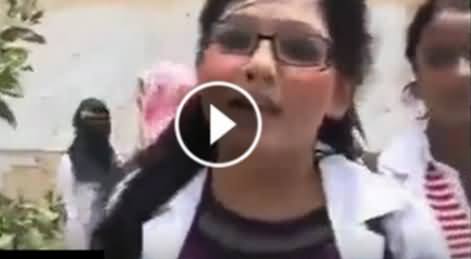 Young Female Doctor Went Mad on Stopping Her From Protest