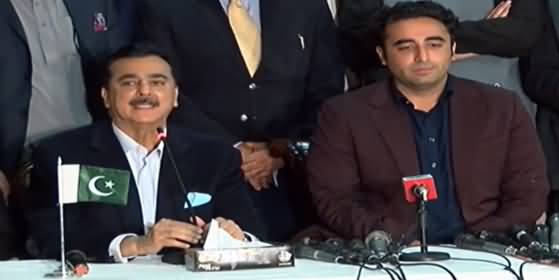 Yousaf Raza Gillani And Bilawal Bhutto Zardari's Press Conference - 3rd March 2021