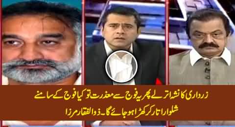 Zardari Ka Nasha Utar Ley, Yeh Fauj Ke Samne Shalwaar Utaar Kar Khara Ho Jaye Ga - Zulfiqar Mirza