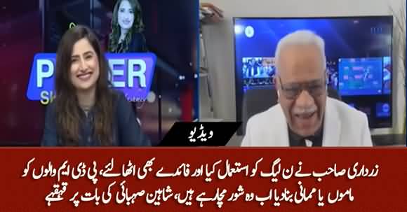 Zardari Sahib Ne PDM Ko Istemal Kar Ke Mamun Ya Mumani Bana Dia - Shaheen Sehabi's Hilarious Comments