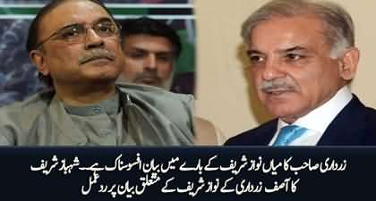 Zardari Sahib’s statement about Mian Nawaz Sharif is unfortunate - Shahbaz Sharif's angry response to Asif Zardari