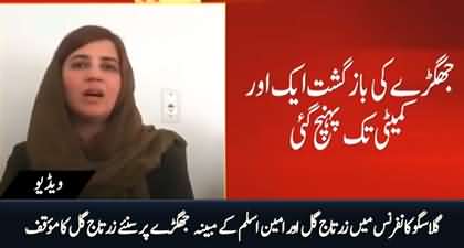 Zartaj Gul's first reaction on the alleged fight of her with Amin Aslam at the Glasgow conference