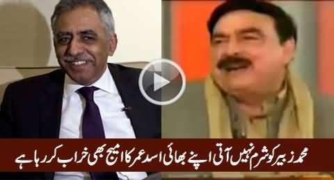 Zubair Ko Sharam Nahi Aati, Apne Bhai Ka Image Bhi Kharab Kar Raha Hai - Sheikh Rasheed